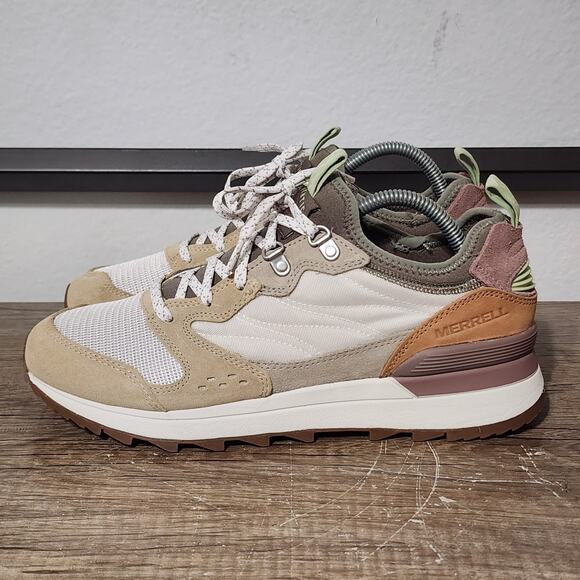 Merrell Women's Tan and White Sneakers - Picture 1 of 9